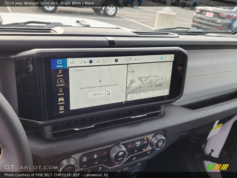 Controls of 2024 Wrangler Sport 4x4