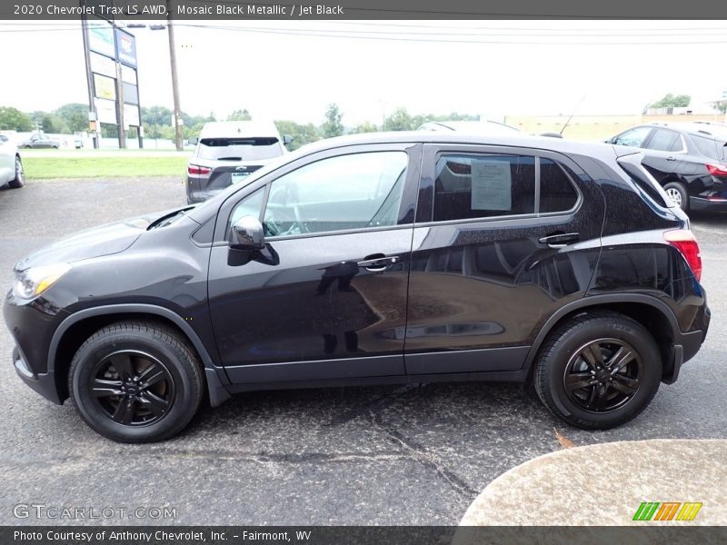 Mosaic Black Metallic / Jet Black 2020 Chevrolet Trax LS AWD