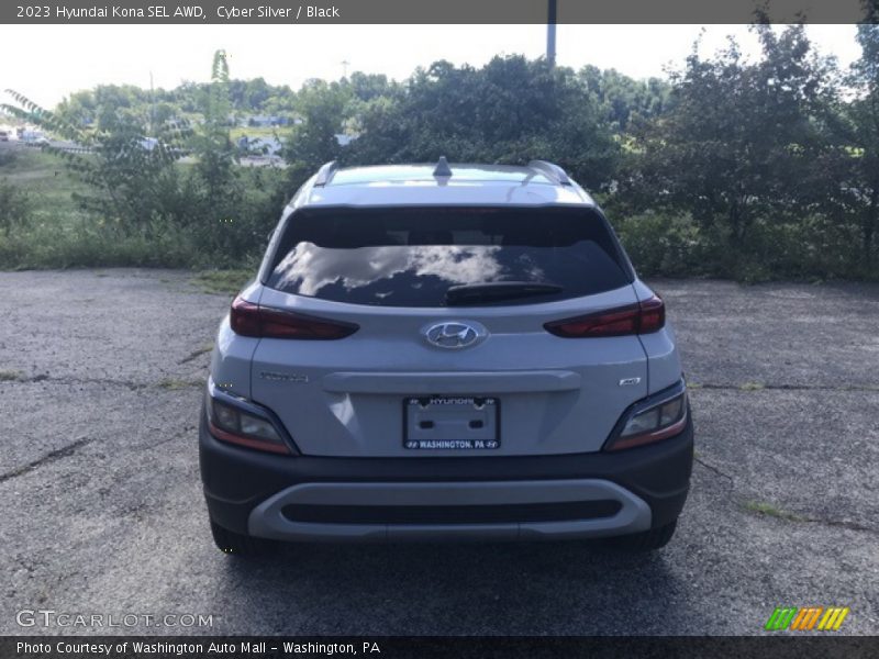 Cyber Silver / Black 2023 Hyundai Kona SEL AWD