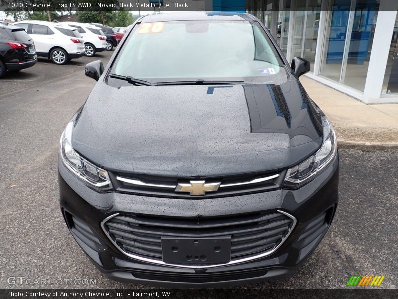 Mosaic Black Metallic / Jet Black 2020 Chevrolet Trax LS AWD