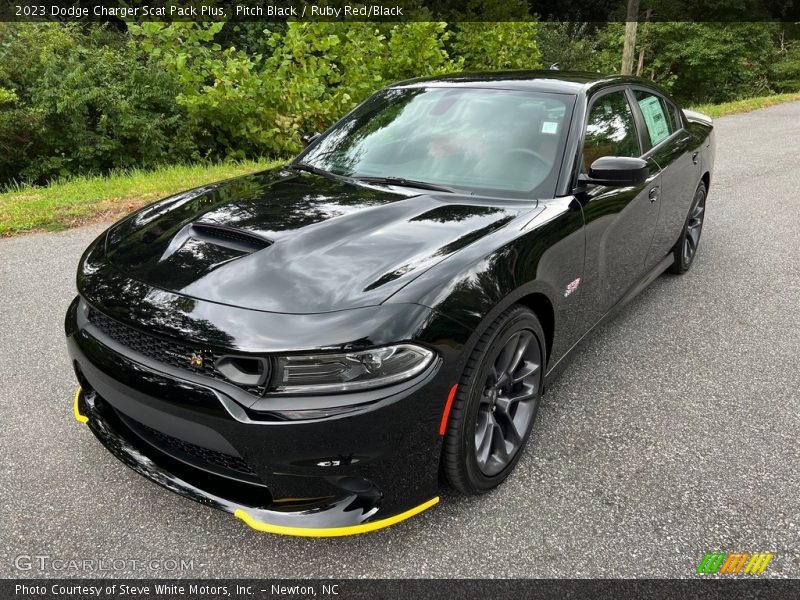 Pitch Black / Ruby Red/Black 2023 Dodge Charger Scat Pack Plus