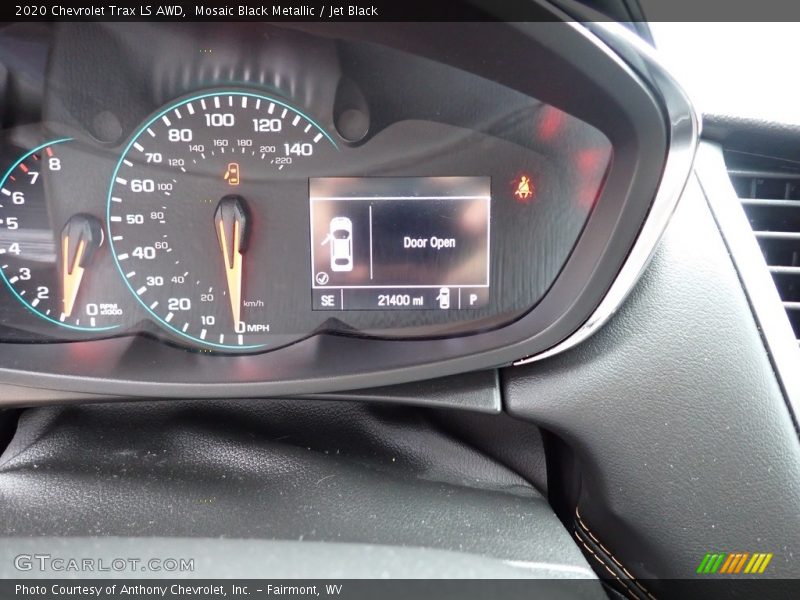 Mosaic Black Metallic / Jet Black 2020 Chevrolet Trax LS AWD