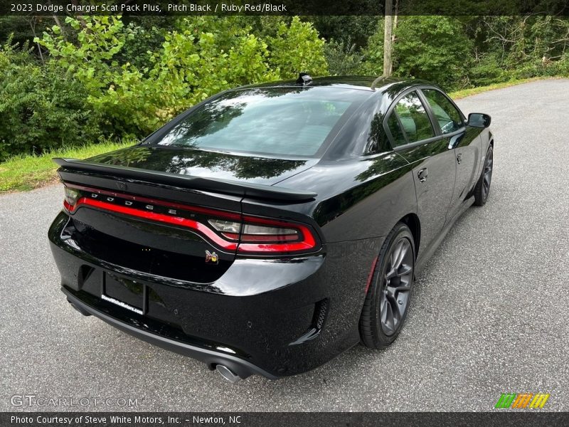 Pitch Black / Ruby Red/Black 2023 Dodge Charger Scat Pack Plus
