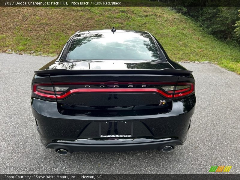 Pitch Black / Ruby Red/Black 2023 Dodge Charger Scat Pack Plus
