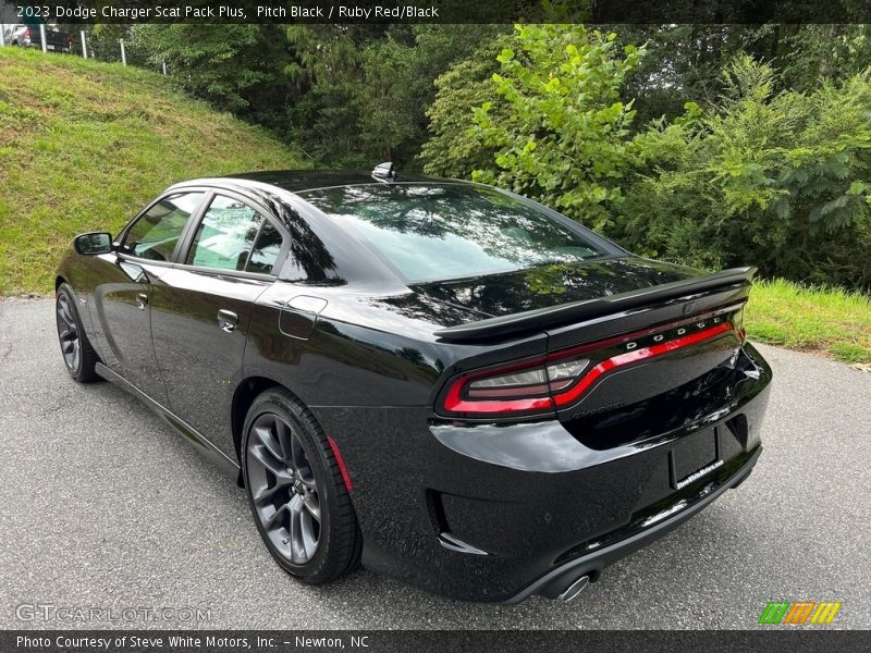 Pitch Black / Ruby Red/Black 2023 Dodge Charger Scat Pack Plus