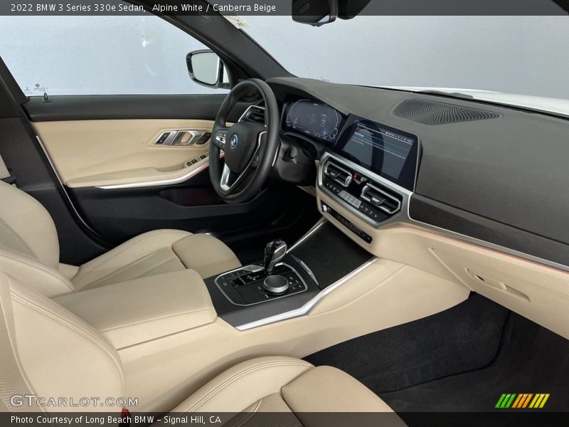 Alpine White / Canberra Beige 2022 BMW 3 Series 330e Sedan