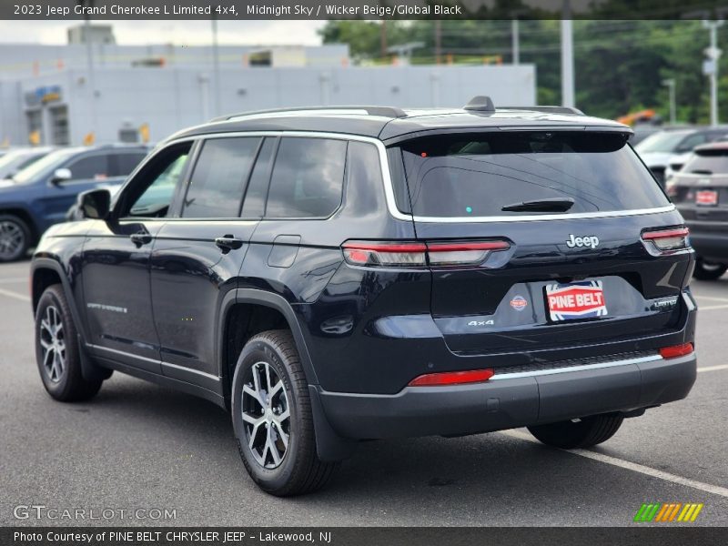 Midnight Sky / Wicker Beige/Global Black 2023 Jeep Grand Cherokee L Limited 4x4
