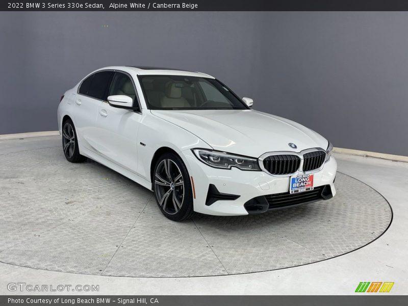 Alpine White / Canberra Beige 2022 BMW 3 Series 330e Sedan