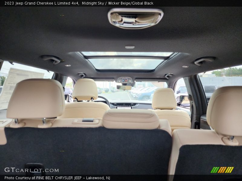Midnight Sky / Wicker Beige/Global Black 2023 Jeep Grand Cherokee L Limited 4x4