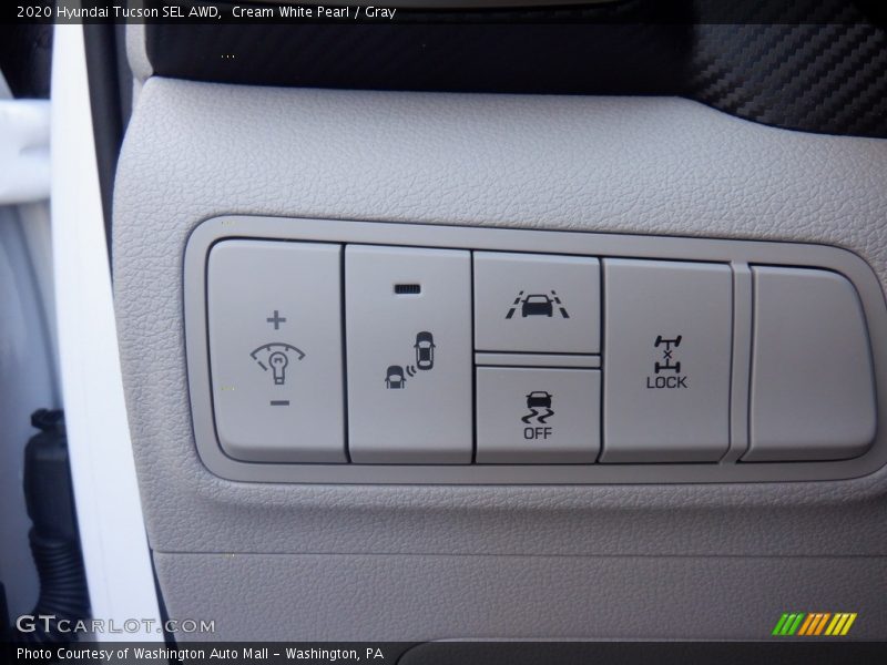 Cream White Pearl / Gray 2020 Hyundai Tucson SEL AWD