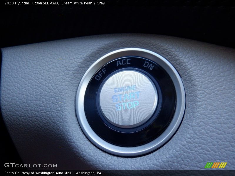 Cream White Pearl / Gray 2020 Hyundai Tucson SEL AWD