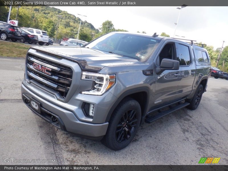 Satin Steel Metallic / Jet Black 2021 GMC Sierra 1500 Elevation Crew Cab 4WD