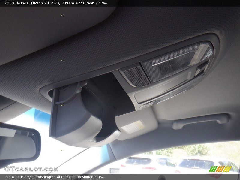 Cream White Pearl / Gray 2020 Hyundai Tucson SEL AWD
