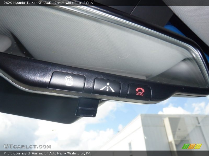 Cream White Pearl / Gray 2020 Hyundai Tucson SEL AWD
