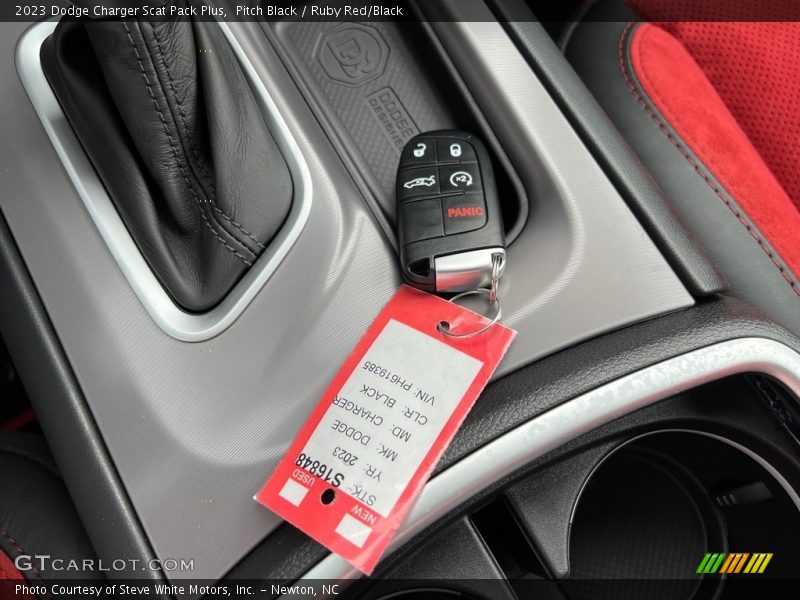Pitch Black / Ruby Red/Black 2023 Dodge Charger Scat Pack Plus