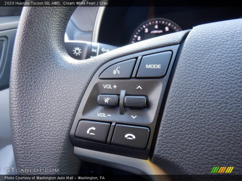 Cream White Pearl / Gray 2020 Hyundai Tucson SEL AWD