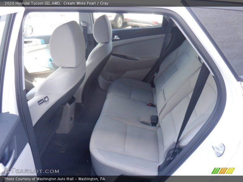 Cream White Pearl / Gray 2020 Hyundai Tucson SEL AWD