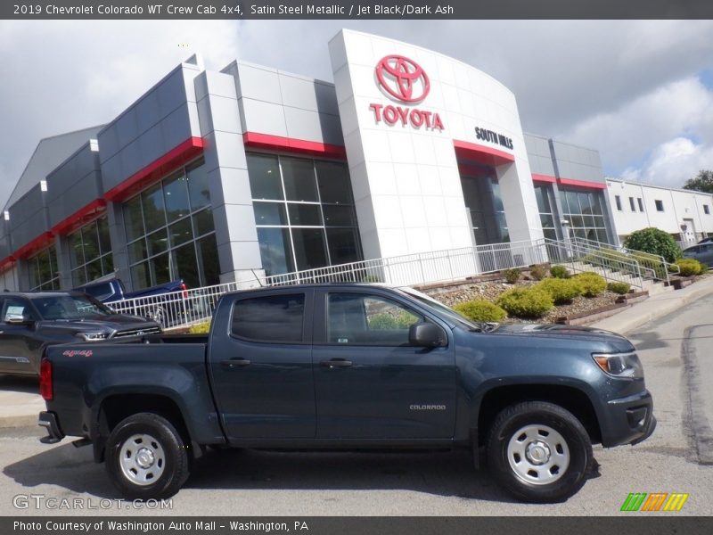 Satin Steel Metallic / Jet Black/Dark Ash 2019 Chevrolet Colorado WT Crew Cab 4x4