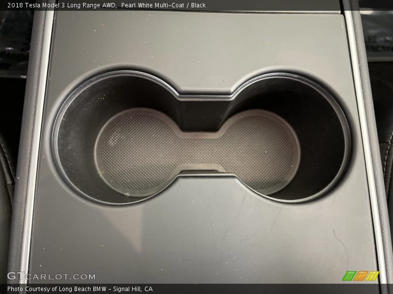 Pearl White Multi-Coat / Black 2018 Tesla Model 3 Long Range AWD