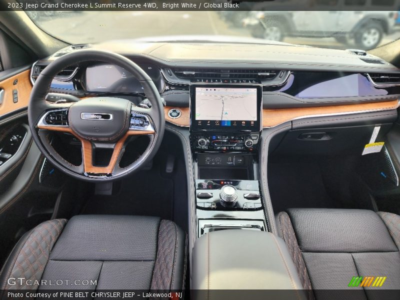 Bright White / Global Black 2023 Jeep Grand Cherokee L Summit Reserve 4WD