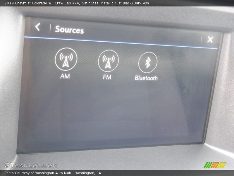 Satin Steel Metallic / Jet Black/Dark Ash 2019 Chevrolet Colorado WT Crew Cab 4x4