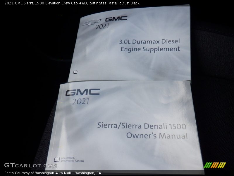 Satin Steel Metallic / Jet Black 2021 GMC Sierra 1500 Elevation Crew Cab 4WD