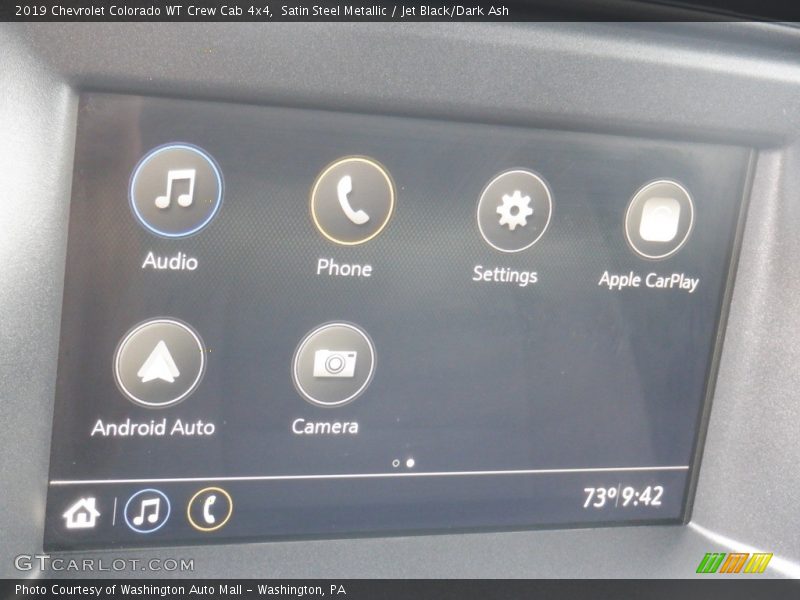 Satin Steel Metallic / Jet Black/Dark Ash 2019 Chevrolet Colorado WT Crew Cab 4x4