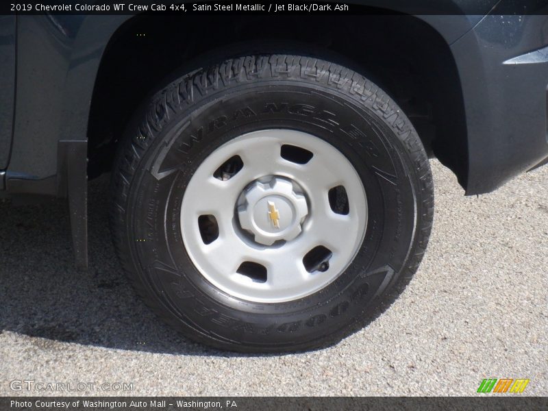 Satin Steel Metallic / Jet Black/Dark Ash 2019 Chevrolet Colorado WT Crew Cab 4x4
