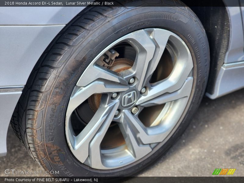 Lunar Silver Metallic / Black 2018 Honda Accord EX-L Sedan