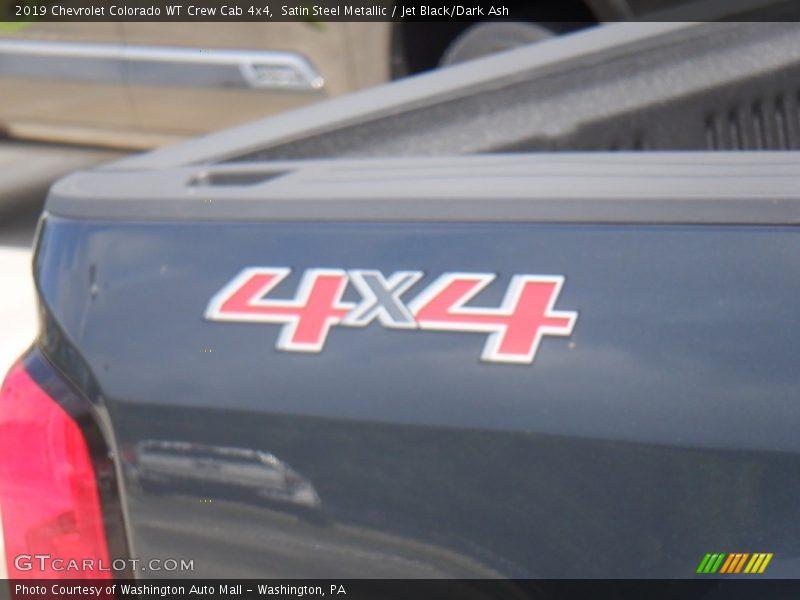 Satin Steel Metallic / Jet Black/Dark Ash 2019 Chevrolet Colorado WT Crew Cab 4x4