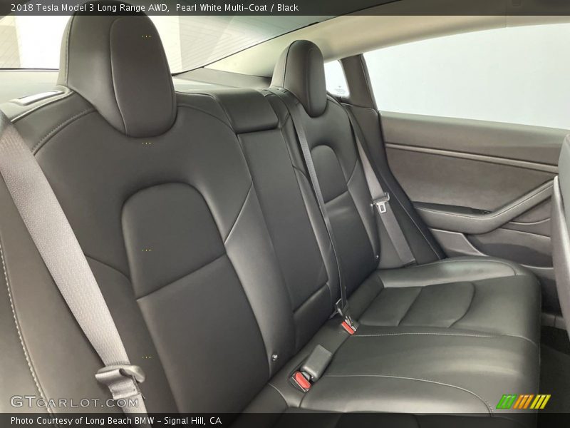 Rear Seat of 2018 Model 3 Long Range AWD