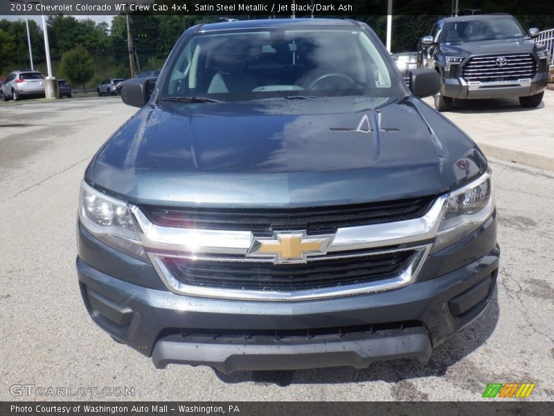 Satin Steel Metallic / Jet Black/Dark Ash 2019 Chevrolet Colorado WT Crew Cab 4x4