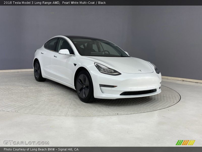 Front 3/4 View of 2018 Model 3 Long Range AWD