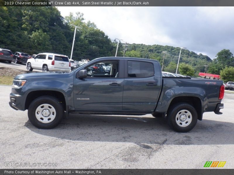 Satin Steel Metallic / Jet Black/Dark Ash 2019 Chevrolet Colorado WT Crew Cab 4x4