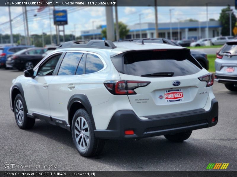 Crystal White Pearl / Slate Black 2024 Subaru Outback Premium