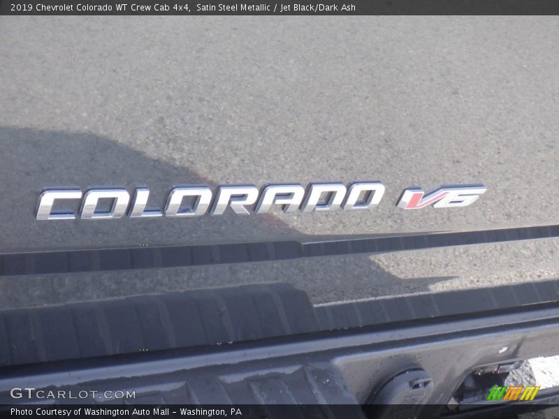 Satin Steel Metallic / Jet Black/Dark Ash 2019 Chevrolet Colorado WT Crew Cab 4x4