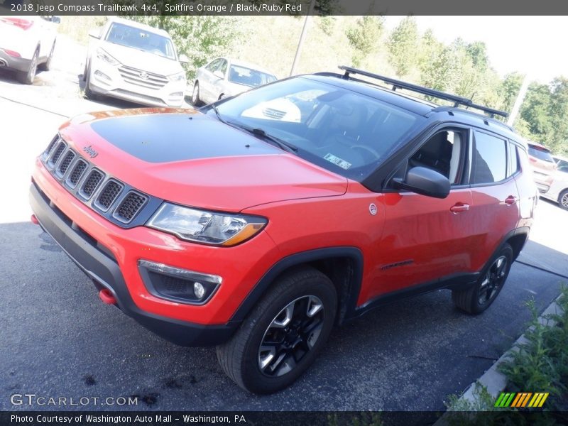 Spitfire Orange / Black/Ruby Red 2018 Jeep Compass Trailhawk 4x4