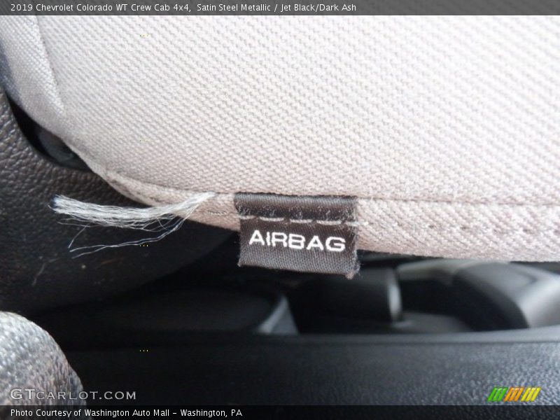 Satin Steel Metallic / Jet Black/Dark Ash 2019 Chevrolet Colorado WT Crew Cab 4x4