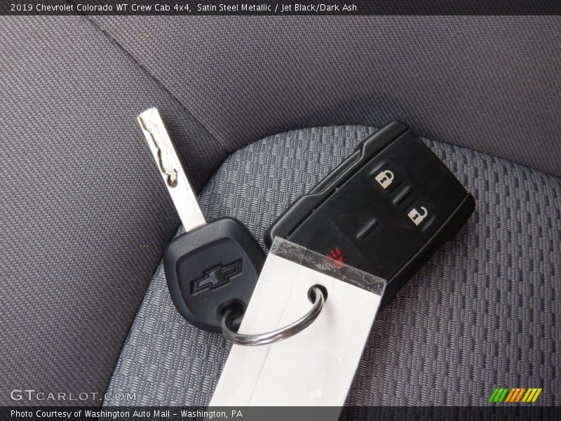 Satin Steel Metallic / Jet Black/Dark Ash 2019 Chevrolet Colorado WT Crew Cab 4x4