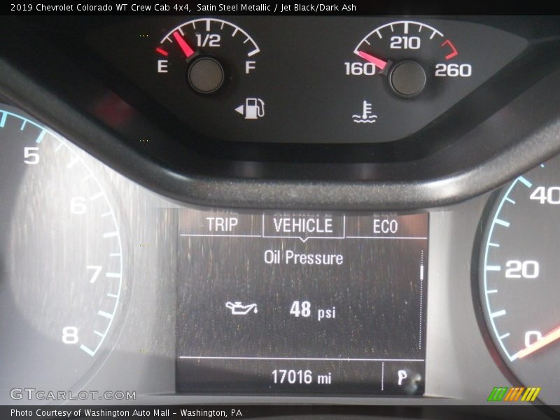 Satin Steel Metallic / Jet Black/Dark Ash 2019 Chevrolet Colorado WT Crew Cab 4x4