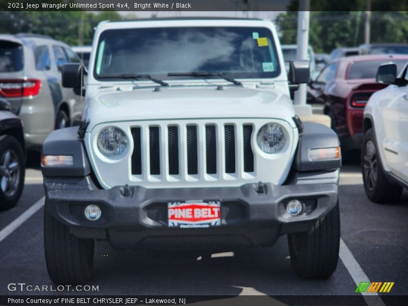 Bright White / Black 2021 Jeep Wrangler Unlimited Sport 4x4