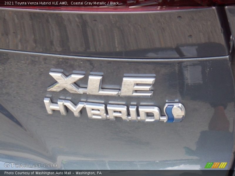 Coastal Gray Metallic / Black 2021 Toyota Venza Hybrid XLE AWD