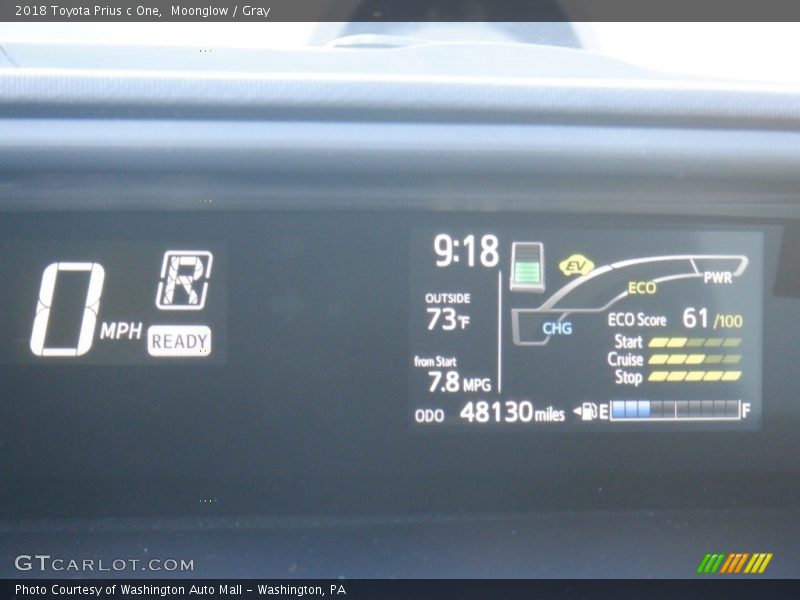 Moonglow / Gray 2018 Toyota Prius c One