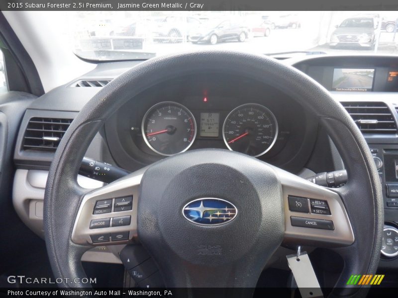 Jasmine Green Metallic / Gray 2015 Subaru Forester 2.5i Premium