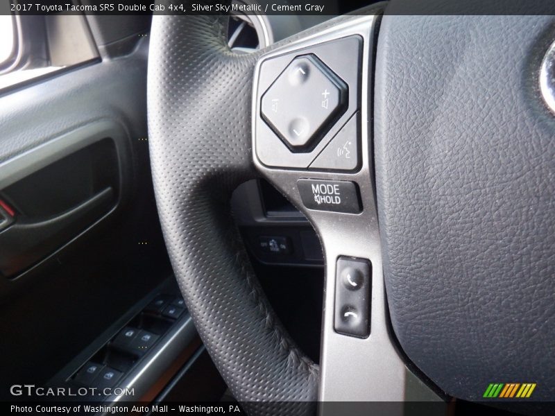 Silver Sky Metallic / Cement Gray 2017 Toyota Tacoma SR5 Double Cab 4x4