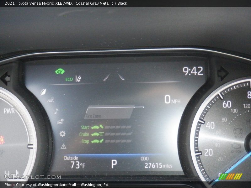 Coastal Gray Metallic / Black 2021 Toyota Venza Hybrid XLE AWD
