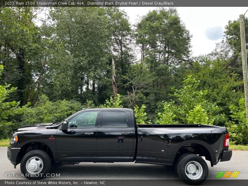 Diamond Black Crystal Pearl / Diesel Gray/Black 2023 Ram 3500 Tradesman Crew Cab 4x4