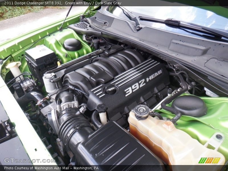 Green with Envy / Dark Slate Gray 2011 Dodge Challenger SRT8 392
