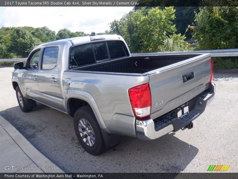 Silver Sky Metallic / Cement Gray 2017 Toyota Tacoma SR5 Double Cab 4x4