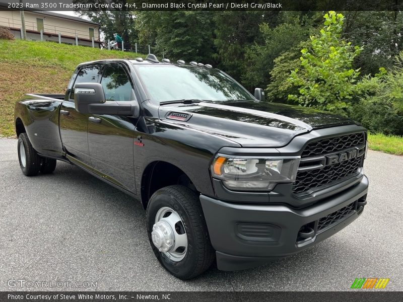 Diamond Black Crystal Pearl / Diesel Gray/Black 2023 Ram 3500 Tradesman Crew Cab 4x4